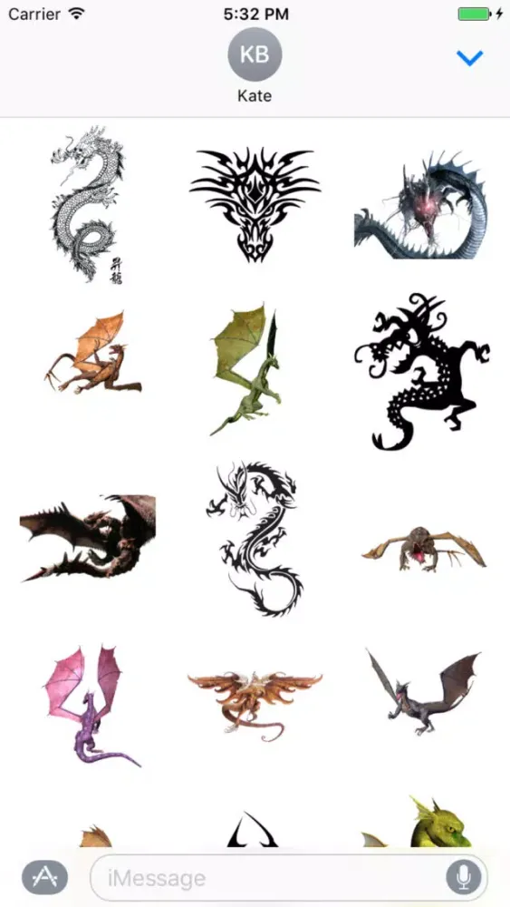 Tangkapan layar Dragon Sticker Pack