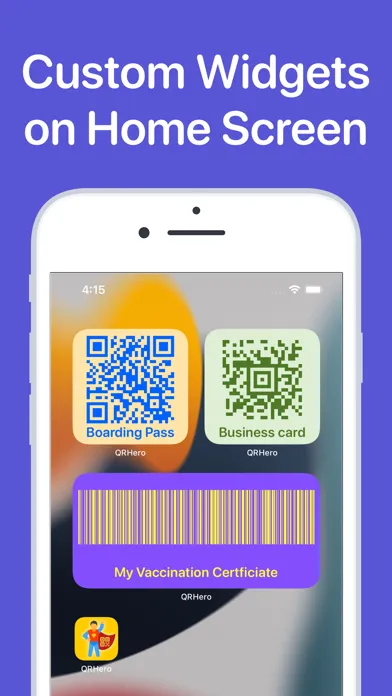 QR Code Widgets App スクリーンショット