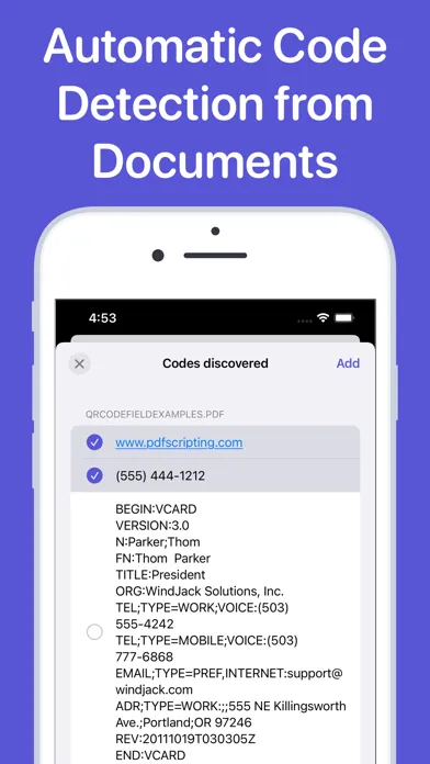 QR Code Widgets App スクリーンショット