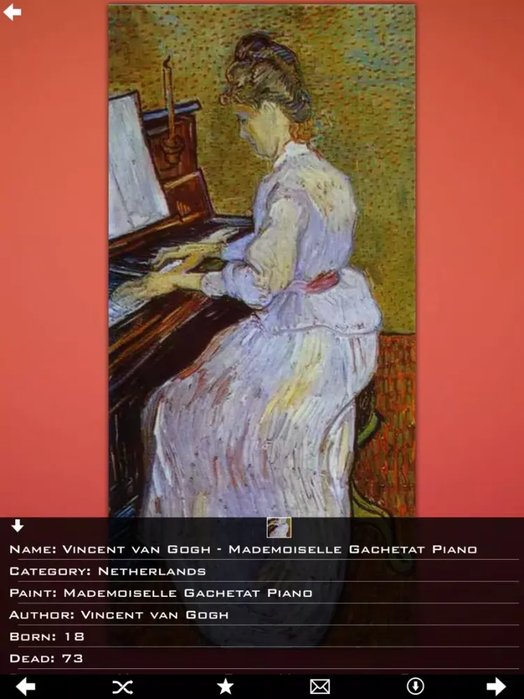 Ảnh chụp màn hình của Art gallery - Van Gogh iPad 