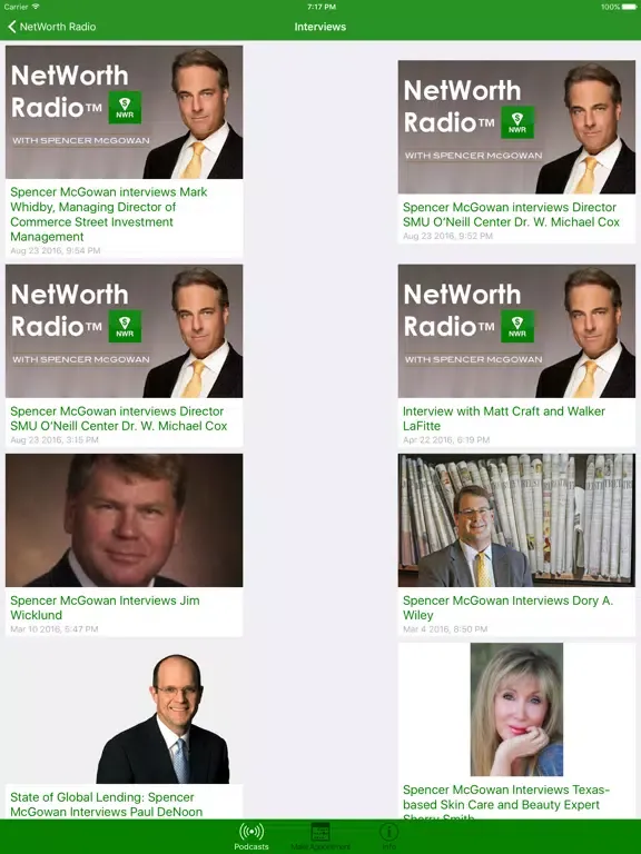 ภาพหน้าจอของ NetWorth Radio 4.0 iPad 