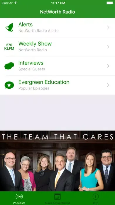 ภาพหน้าจอของ NetWorth Radio 4.0