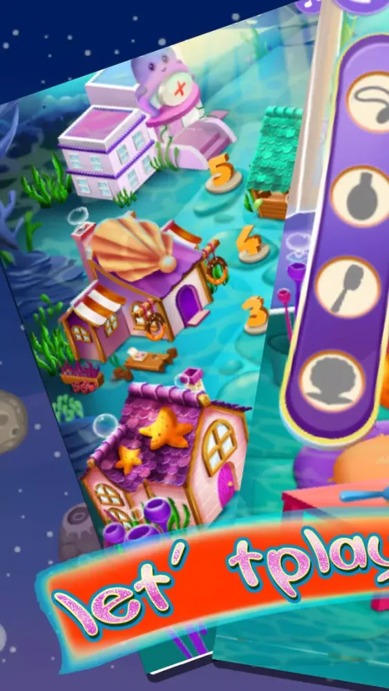 Tangkapan layar Beautiful mermaid Baby:Puzzle games for children