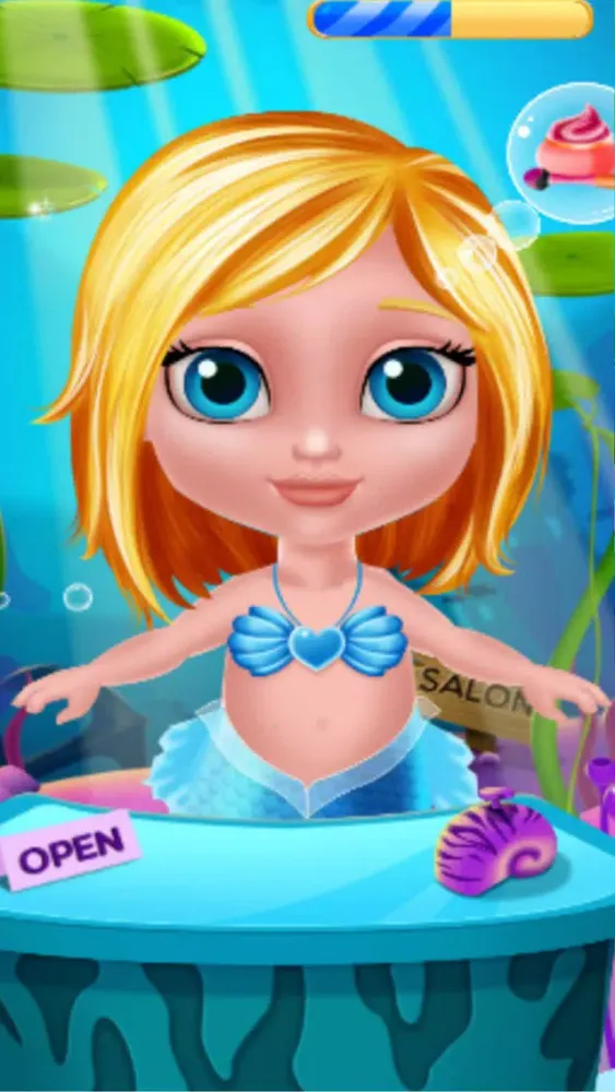 Tangkapan layar Infant beauties beauty salon:Play with baby games