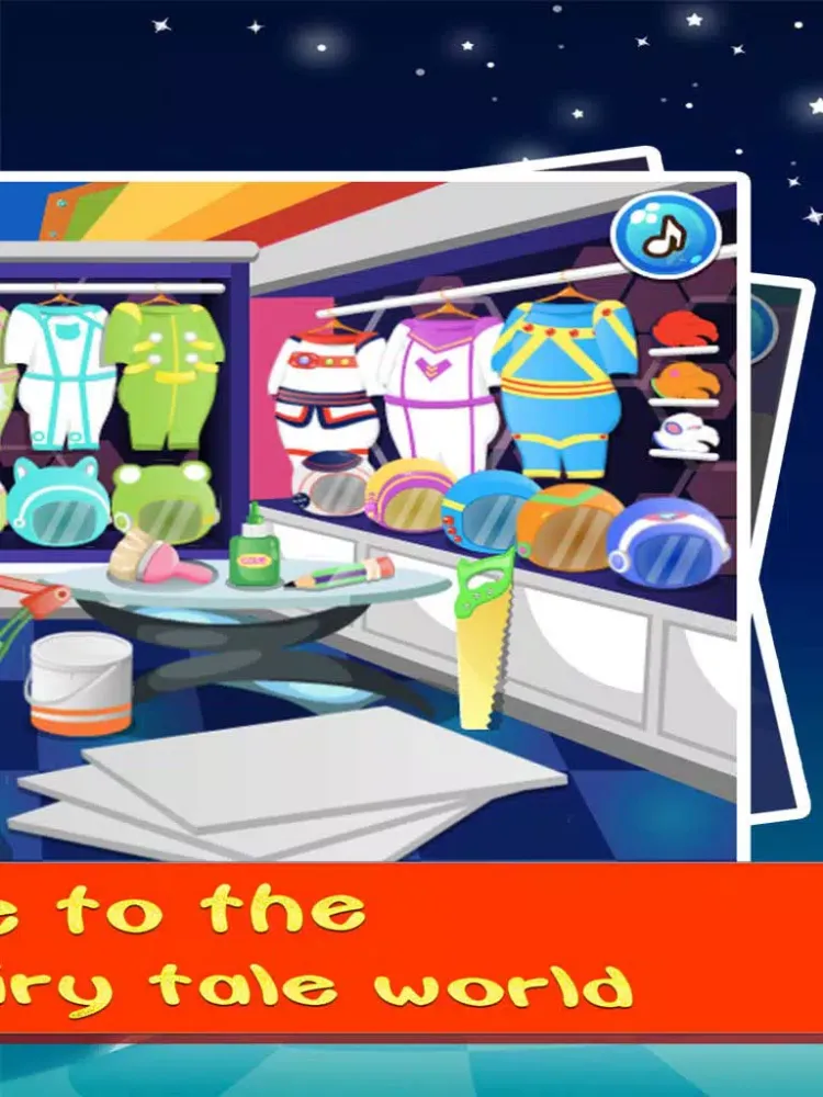 Little Astronaut:Girl makeup games iPad 应用截图