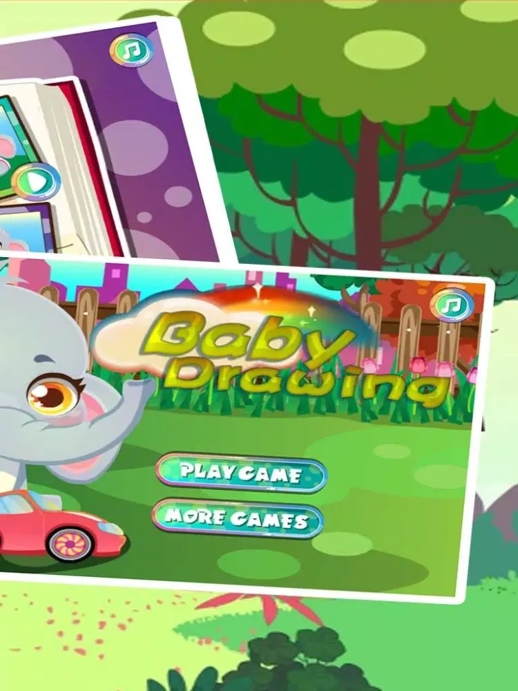Baby Drawing:Care Animal Feeding games iPad  Screenshots