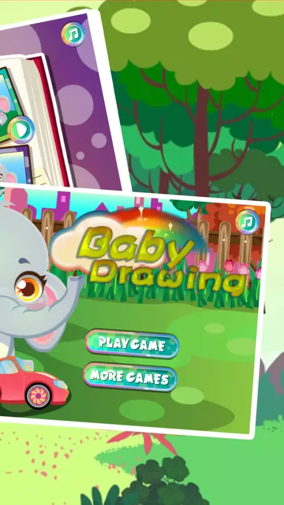 Baby Drawing:Care Animal Feeding games Screenshots