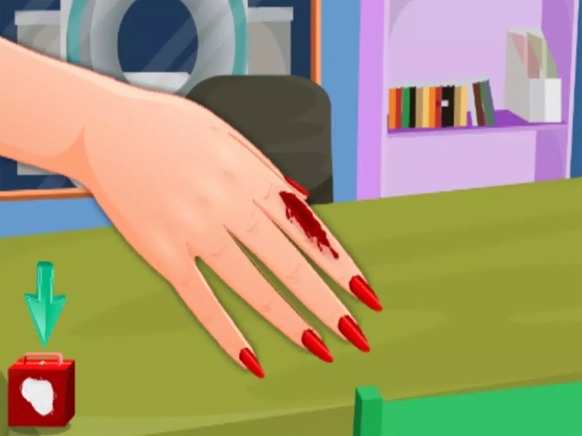 Screenshot di Crazy girls love nail:Girl makeup games iPad 