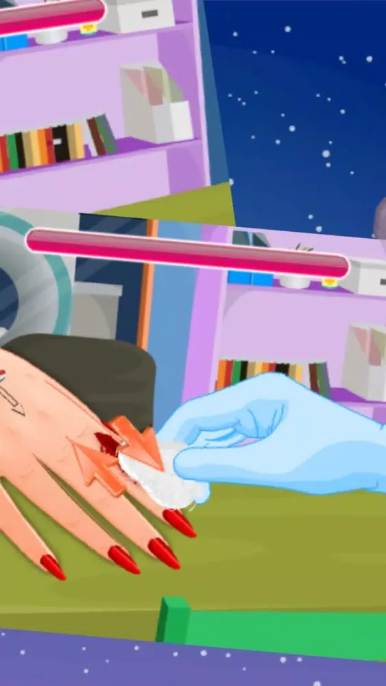 Screenshot di Crazy girls love nail:Girl makeup games