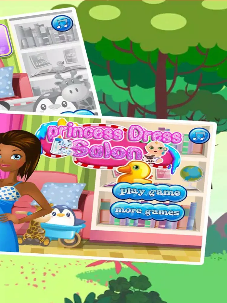 Princess Dress Salon:Make Up Games for girls iPad  스크린샷