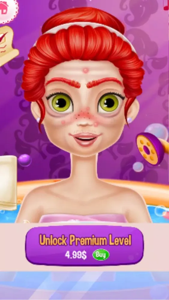 Captures d'écran de Girl Baby Girl makeup game:Make Up Games for girls