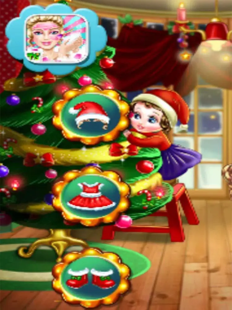 Beautiful Christmas tree:Kids Free Games iPad 应用截图