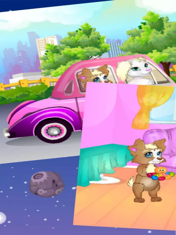Zrzuty ekranu Pets go for a drive:Puzzle games for children iPad 