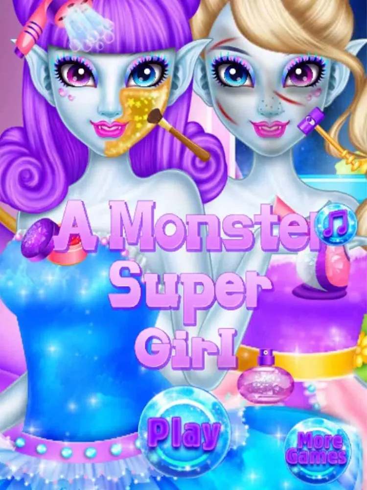 Скриншоты A Monster Super Girl:Princess Hair Salon & Makeover Games iPad 