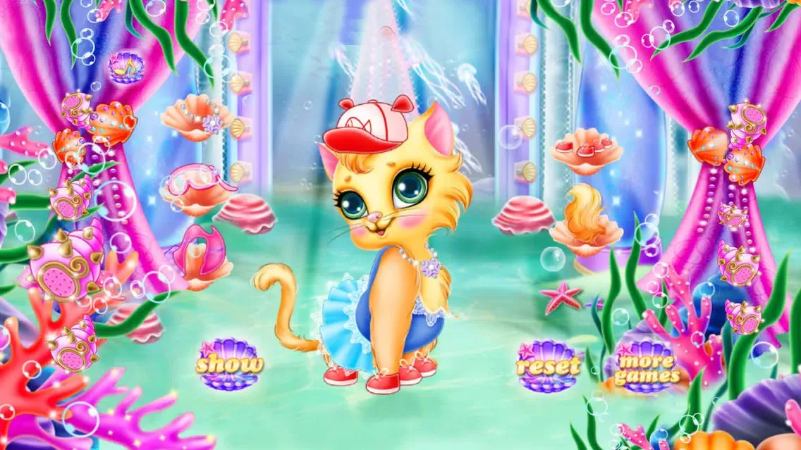Capturas de tela do My Pet Cat Care : Fun Hair Salon & Makeover Games for Girls