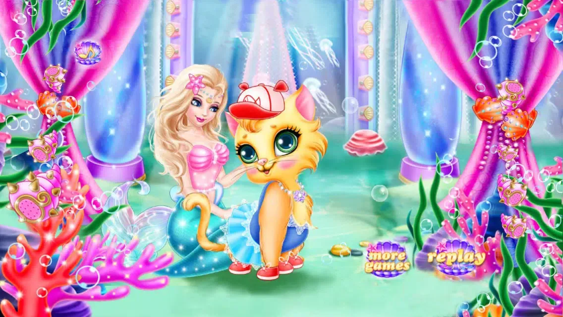 Capturas de tela do My Pet Cat Care : Fun Hair Salon & Makeover Games for Girls