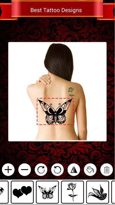 ภาพหน้าจอของ Tattoo photo editor studio - piercing and inked tattoos designs from real artist salon for girls and boys