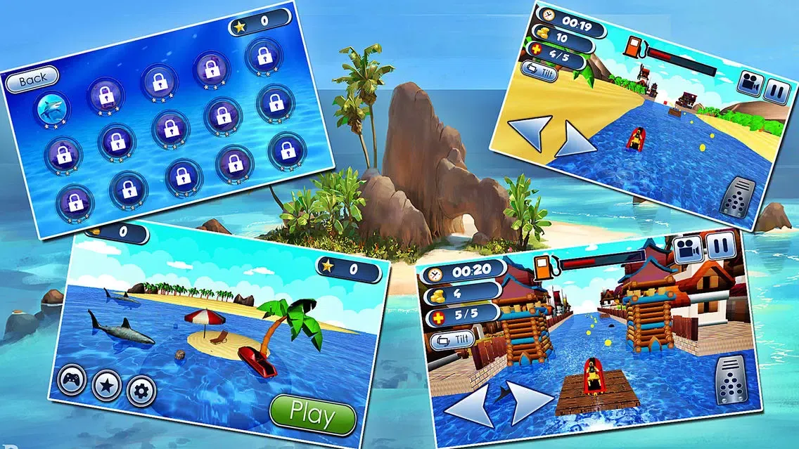 Sharks Runner : Jetski Driving Screenshots