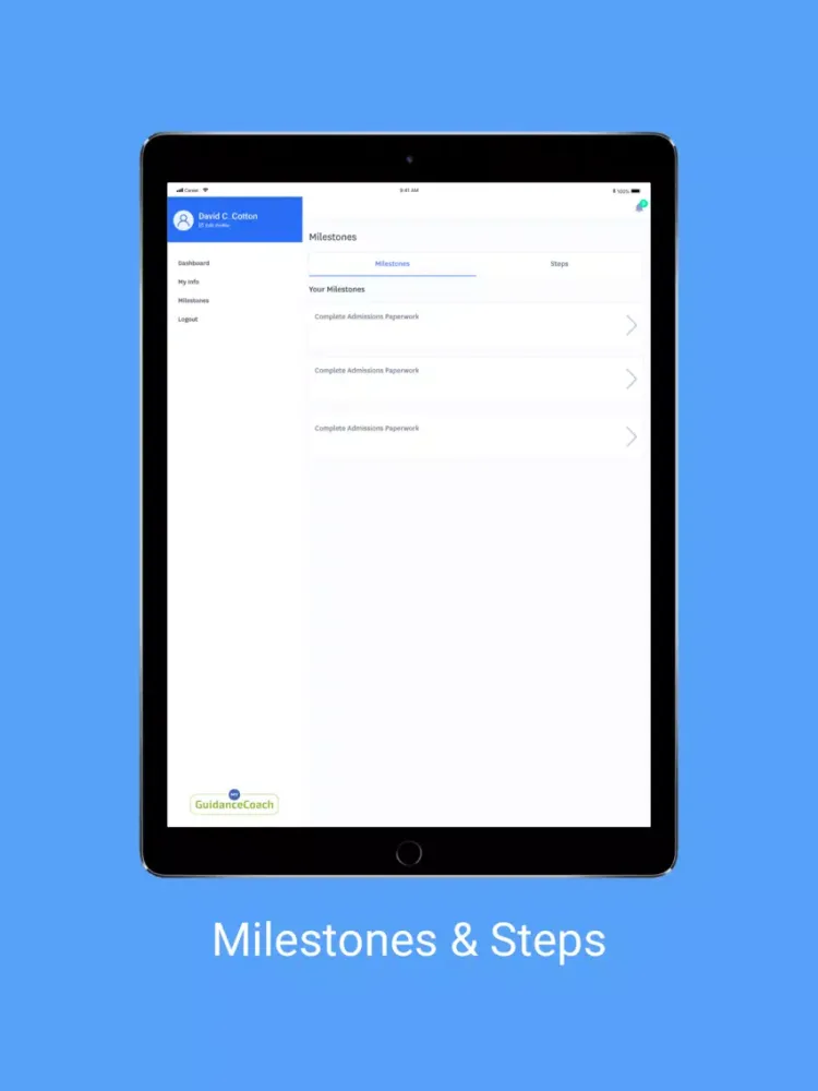 Career Action Plan (CAP APP) iPad 應用截圖