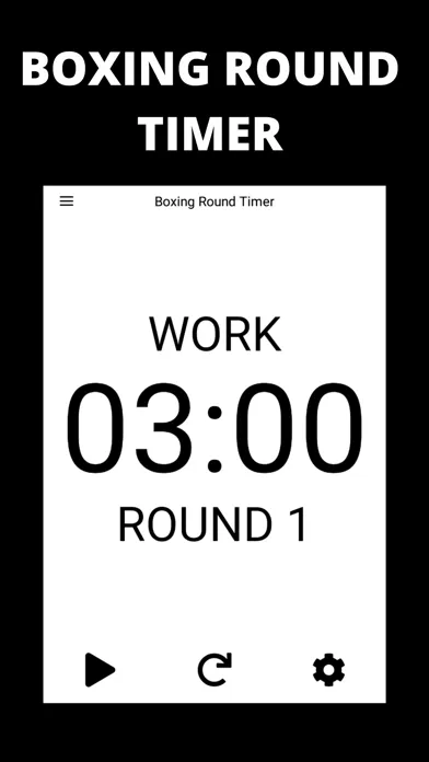 Boxing Round Timer App Screenshots