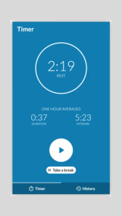 Contraction Timer App. স্ক্রিনশট