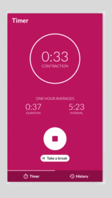 Contraction Timer App. স্ক্রিনশট