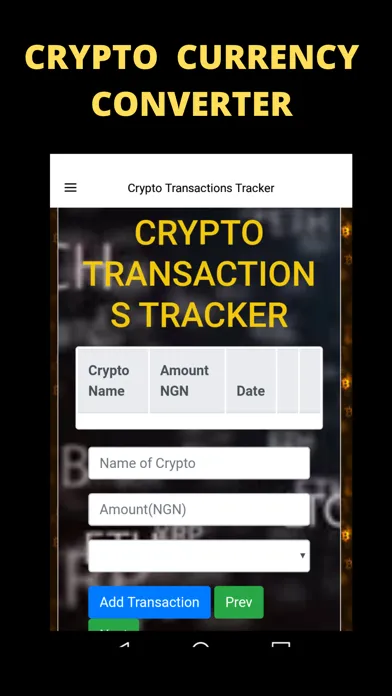 تصاویر Crypto Currency Converter App