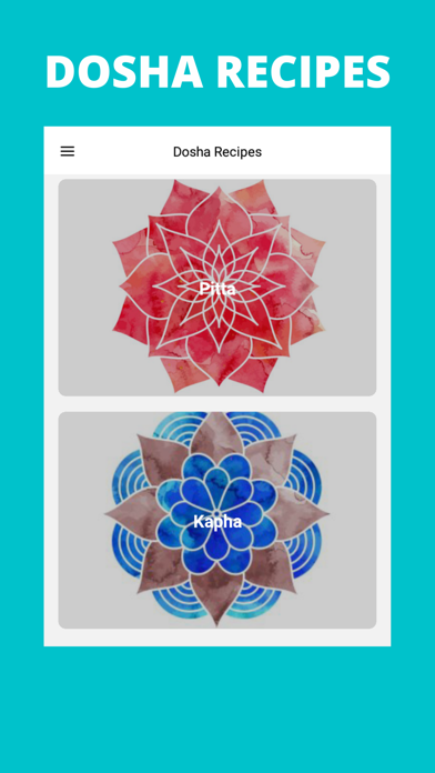 Tangkapan layar Dosha Diet App