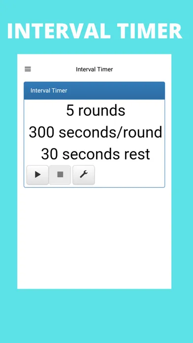 Tangkapan layar Interval Timer Workout App