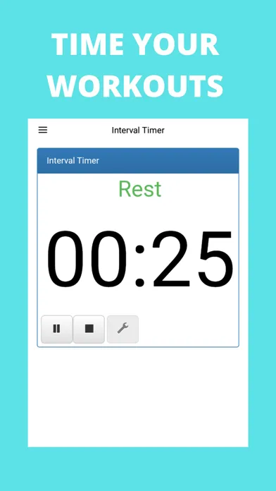 Tangkapan layar Interval Timer Workout App