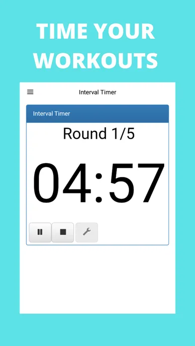 Tangkapan layar Interval Timer Workout App