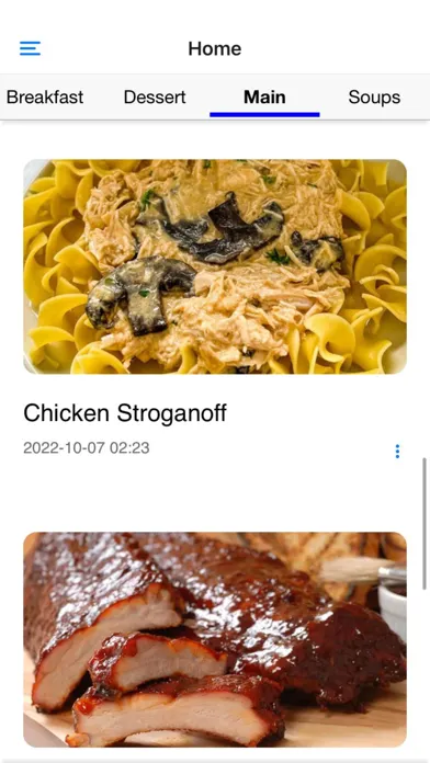 Monsieur Recipes Cuisine Screenshots
