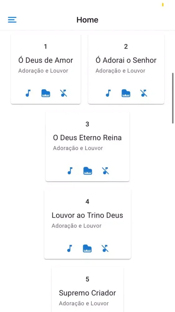 Novo Hinario Adventista App 스크린샷