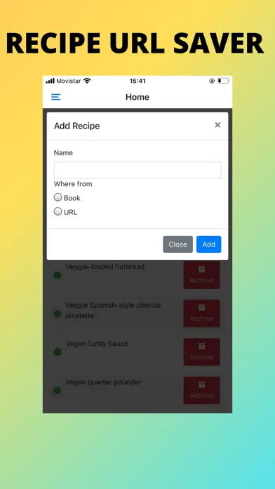 Tangkapan layar Recipes Organizer