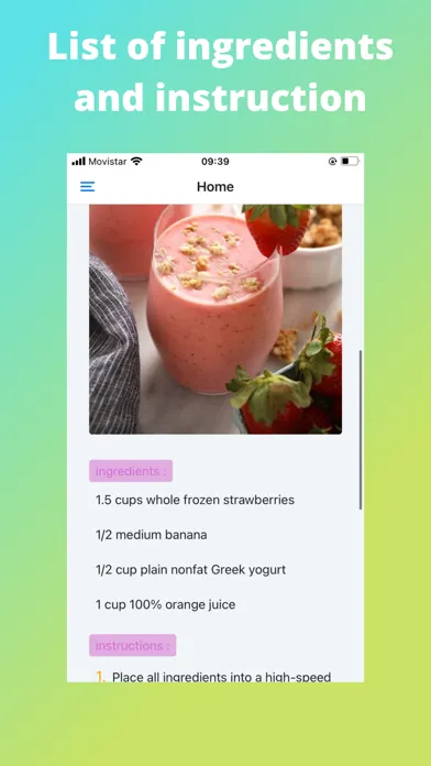 Smoothie Recipes Pro Ekran Görüntüleri