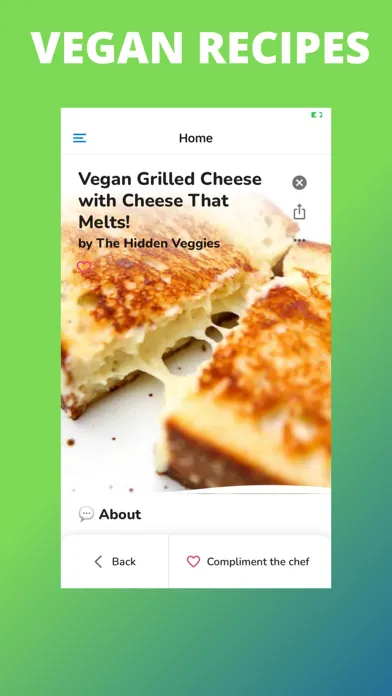 Ảnh chụp màn hình của Vegan Recipes App