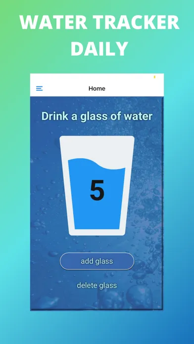 ภาพหน้าจอของ Water Tracker Daily App