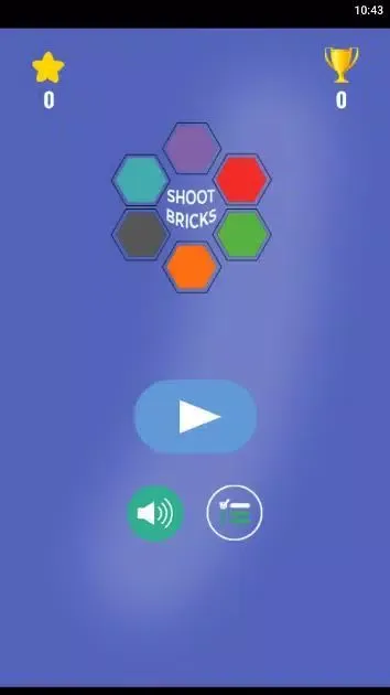 Tangkapan layar Shoot Hexagon Bricks With Ball