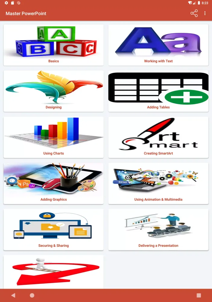 Tangkapan layar Master PowerPoint