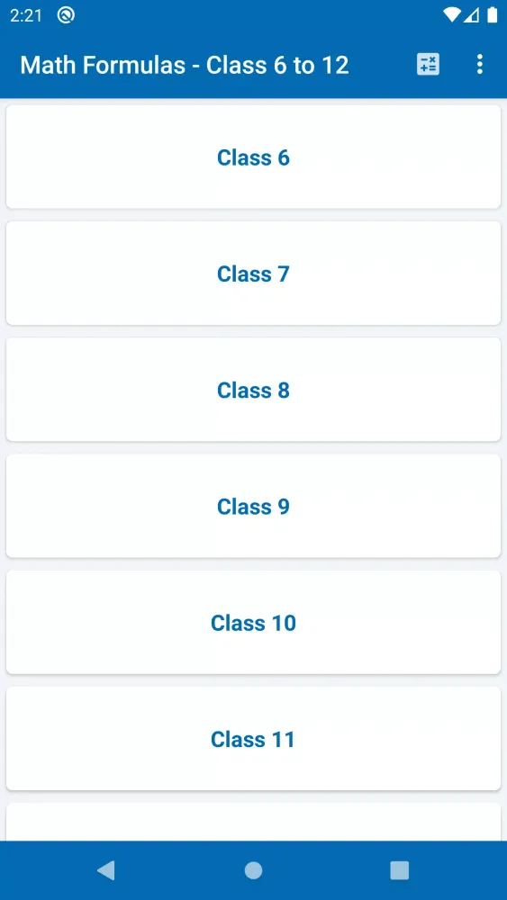 Math Formulas - Class 6 to 12 Screenshots