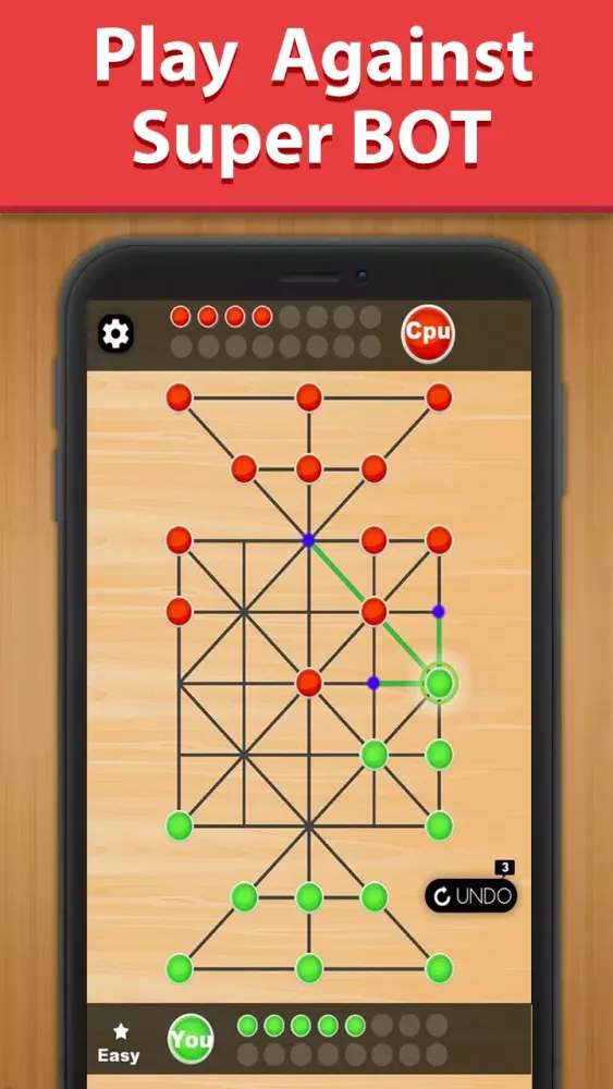 Captures d'écran de 16 Bead - Sholo Guti game