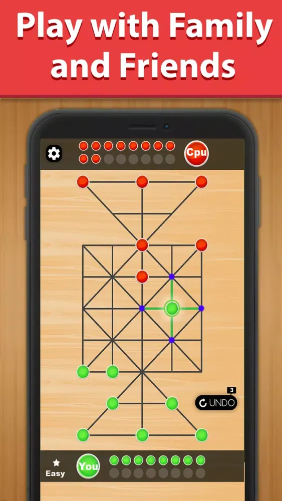 Captures d'écran de 16 Bead - Sholo Guti game