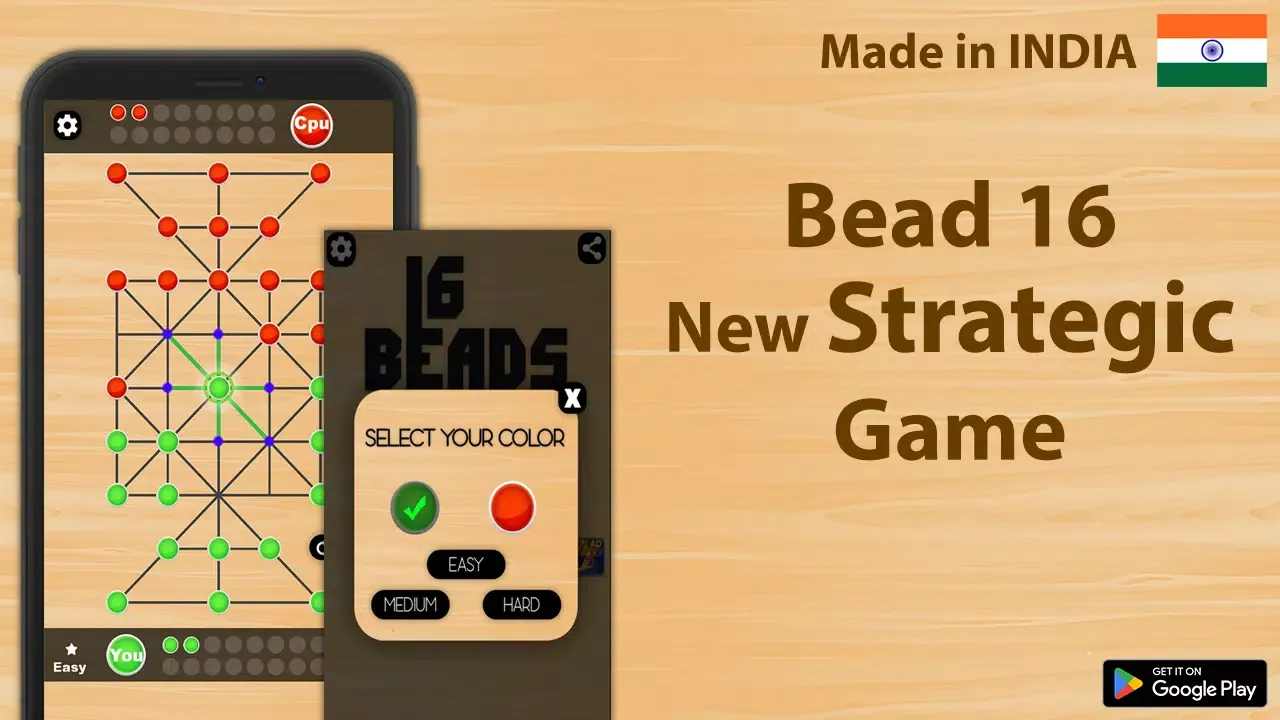 Captures d'écran de 16 Bead - Sholo Guti game