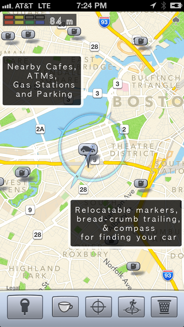 Скриншоты Honk - Find Car, Parking Meter Alarm and Nearby Places