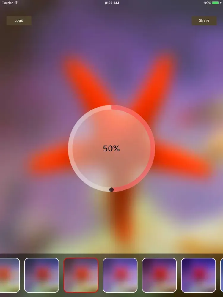 ภาพหน้าจอของ Photo Blur Gallery iPad 
