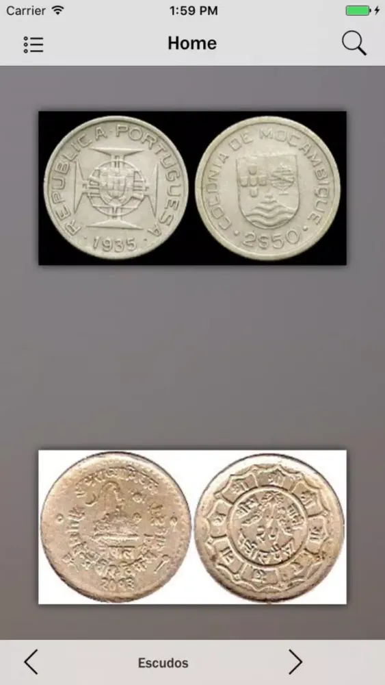 Zrzuty ekranu COINS Info