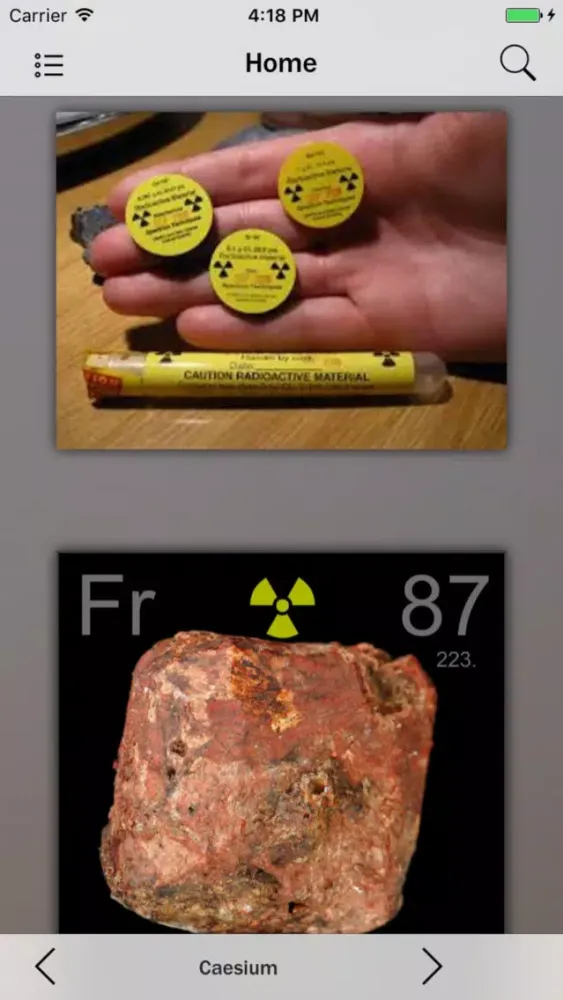 Скриншоты Mendeleev Periodic Table Info