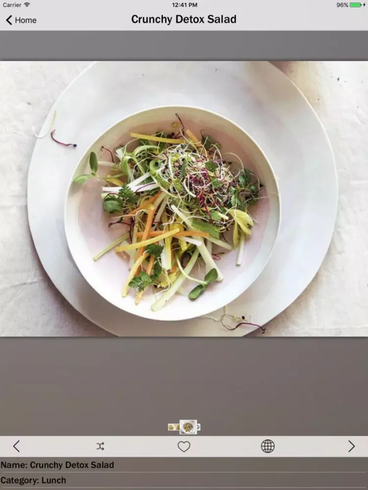 Zrzuty ekranu Detox Recipes iPad 