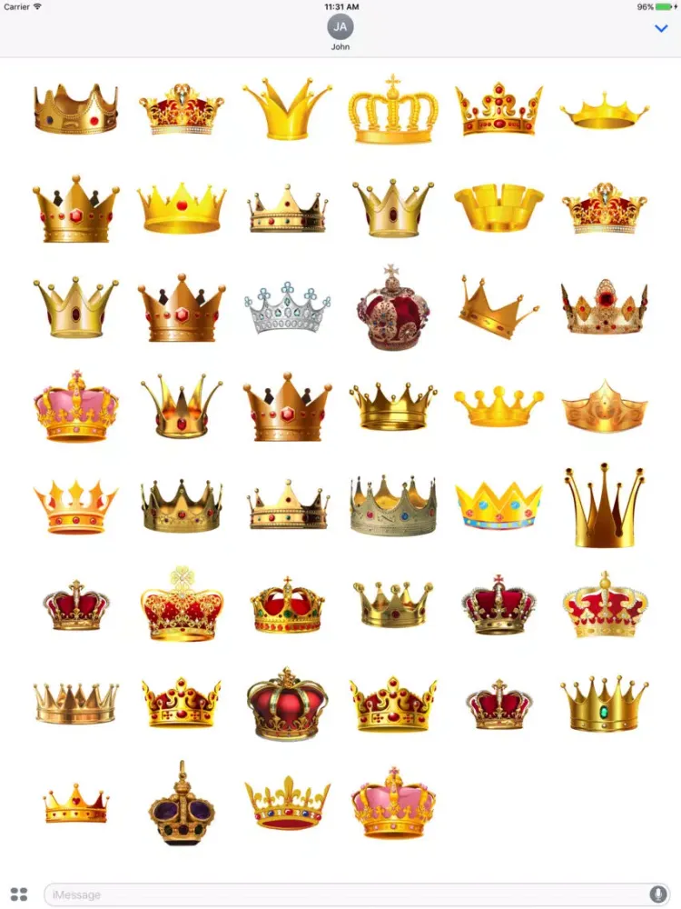 صور Crown Stickers! iPad 