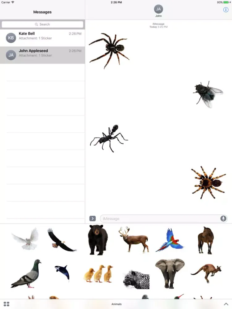 Скриншоты Animals Stickers Pro iPad 